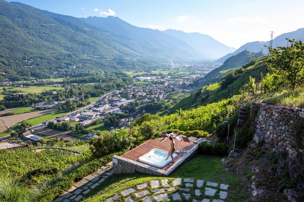 Wine Hotel Retici Balzi Poggiridenti エクステリア 写真