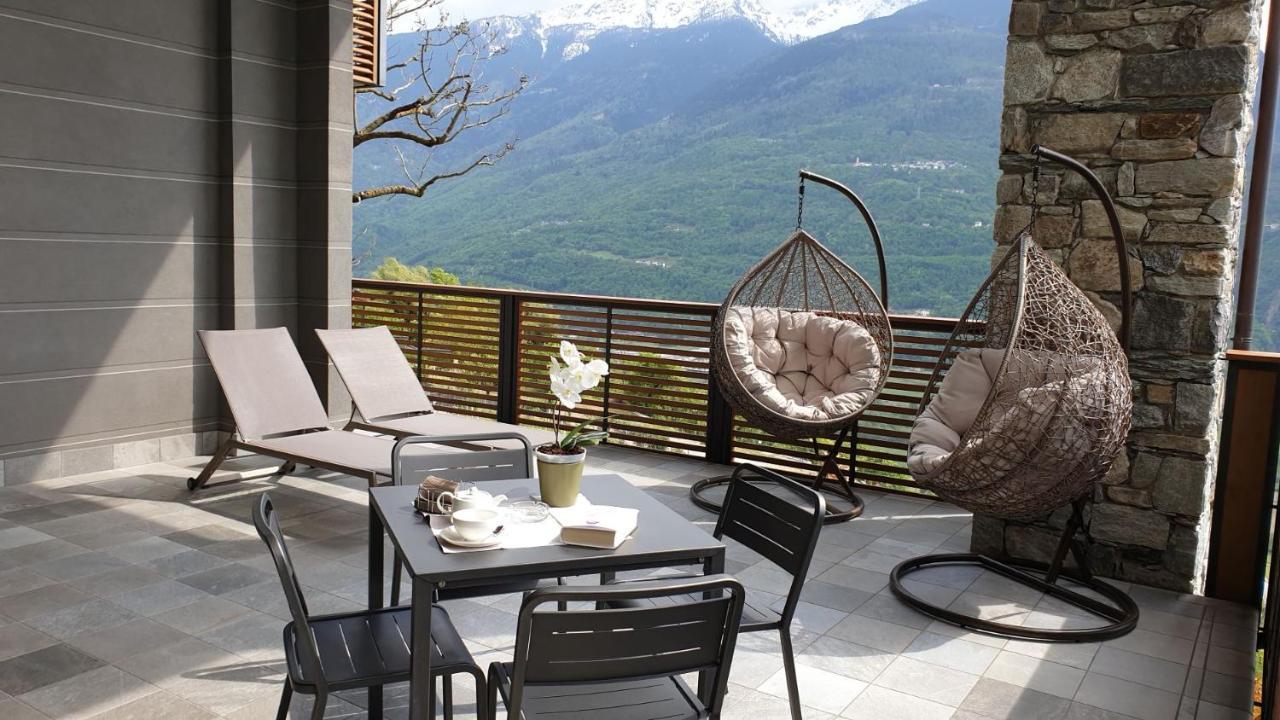 Wine Hotel Retici Balzi Poggiridenti エクステリア 写真